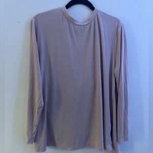 Long-sleeve ribbed top